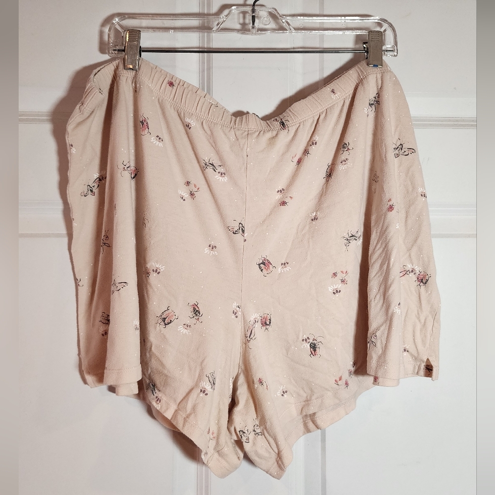 Sonoma Floral Print Beige Shorts 2X